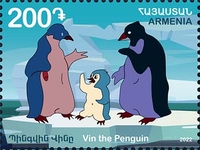 Scott #1337, Scene from 1972 Cartoon "Vin the Penguin"