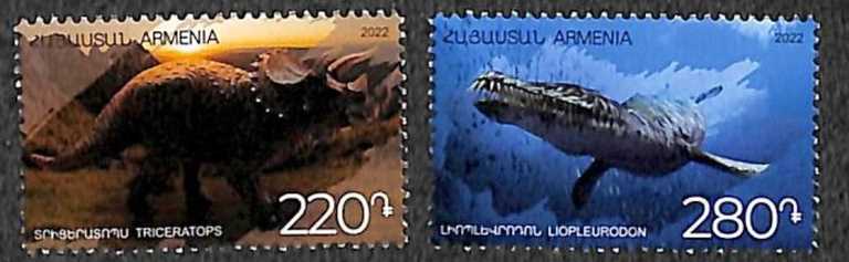 Scott #1314-1315 a set of 2, Ancient Fauna and Flora (1037-1038)