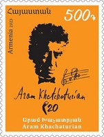 Scott #1402, Aram Khatchaturian, Composer (1903-78)