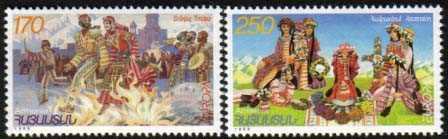 Scott #0577-0578 set of two, EUROPA National Holidays (142-143)