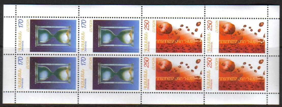 Scott #0670-0671 Booklet, 4 sets, Europa Poster Art (282-283)