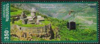 Scott #0928 a single stamp, Europa 2012 the Longest non-stop double track cable car5,752 meters long (599)