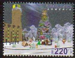 Scott #0977 a single stamp New Year in Armenia (655)