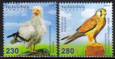 Scott #1092-1093 set of 2 Birds and Flowers of Armenia (788-789)